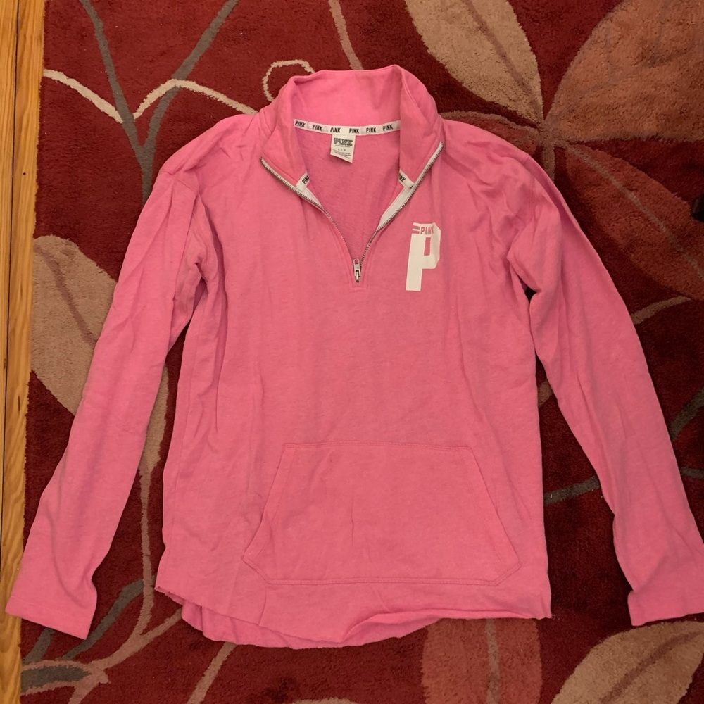 PINK quarter zip sweatshirt